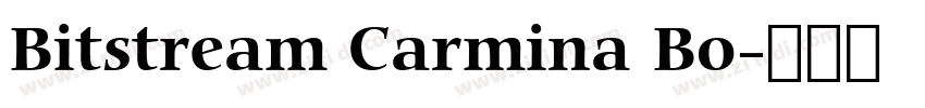 Bitstream Carmina Bo字体转换